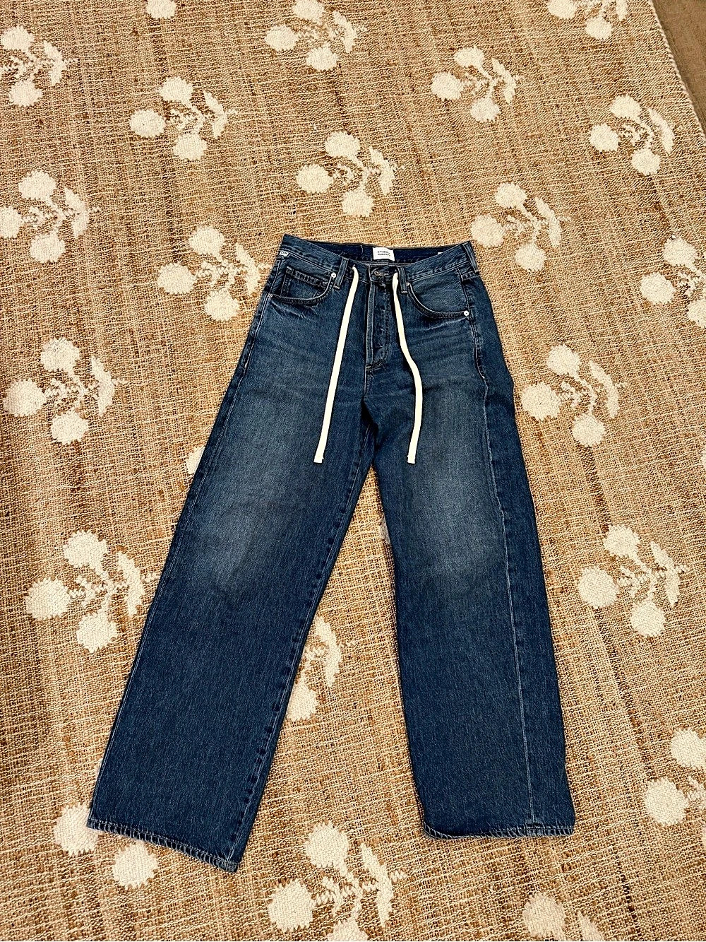 Citizens of Humanity Brynn Drawstring Trouser Jeans Blue Waist 25